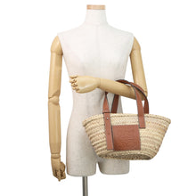 Load image into Gallery viewer, LOEWE Basket Bag Natural/Brown327.02.S93 Raffia Leather