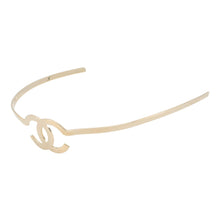 Load image into Gallery viewer, CHANEL CC Logo Headband Gold Metal