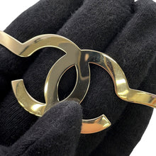 Load image into Gallery viewer, CHANEL CC Logo Headband Gold Metal