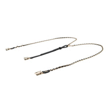 Load image into Gallery viewer, CHANEL CC Logo Chain Suspenders Black Leather Size M