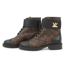 Load image into Gallery viewer, LOUIS VUITTON Wonderland Line EncreBoots Brown1A2Q30 Patent LeatherMonogram Size 38