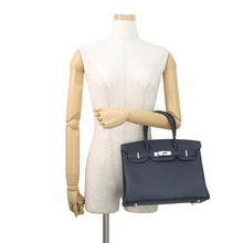 将图像加载到图库查看器中,HERMES Birkin Blue Nuit Togo Leather Size 30