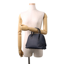 将图像加载到图库查看器中,HERMES Bolide Disorder Caban/Blue Indigo Epsom Tadelakt Leather Size 25