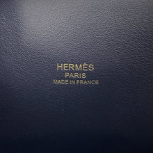 将图像加载到图库查看器中,HERMES Bolide Disorder Caban/Blue Indigo Epsom Tadelakt Leather Size 25