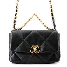 Load image into Gallery viewer, CHANEL CHANEL19 ChainShoulder Bag BlackAS1160 Shiny Lambskin