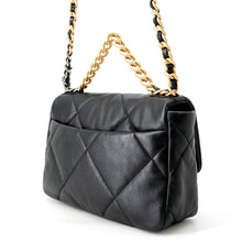 Load image into Gallery viewer, CHANEL CHANEL19 ChainShoulder Bag BlackAS1160 Shiny Lambskin