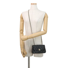 Load image into Gallery viewer, CHANEL Matelasse Mini Flap ChainShoulder Bag BlackAP4592 Lambskin Size Mini(7.5")