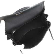 将图像加载到图库查看器中,HERMES Kelly Retourne Black Togo Leather Size 25