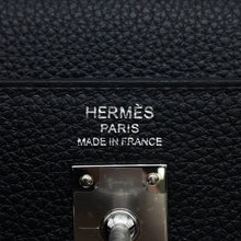 将图像加载到图库查看器中,HERMES Kelly Retourne Black Togo Leather Size 25