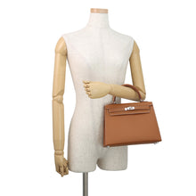 将图像加载到图库查看器中,HERMES Kelly Sellier Gold Epsom Size 25