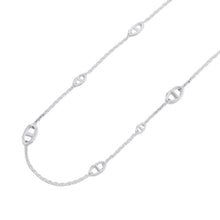 将图像加载到图库查看器中,HERMES Chaine d'Ancre Farandole Necklace Size 80 SV925