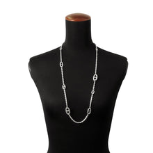 将图像加载到图库查看器中,HERMES Chaine d'Ancre Farandole Necklace Size 80 SV925