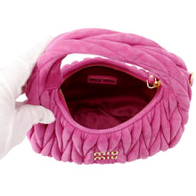 将图像加载到图库查看器中,MIUMIU Wonder Hobo Bag Pink5BC125 suede