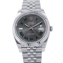 Load image into Gallery viewer, ROLEX Datejust W41mm Stainless Steel K18WG Slate Dial126334