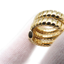 Load image into Gallery viewer, BVLGARI Tubogas Ring Size Approximately No. 10 18K Yellow Gold