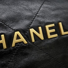 Load image into Gallery viewer, CHANEL CHANEL22 Backpack BlackAS3859 Shiny Calf Leather Size Small