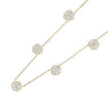 Load image into Gallery viewer, Van Cleef & Arpels Fleurette Necklace 5 Flowers 18K Yellow Gold