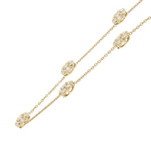 Load image into Gallery viewer, Van Cleef & Arpels Fleurette Necklace 5 Flowers 18K Yellow Gold