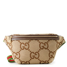 将图像加载到图库查看器中,GUCCI jumbo GG belt bag Beige/Brown696031 Canvas Leather