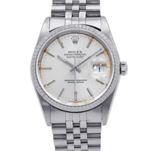 Load image into Gallery viewer, ROLEX Datejust W36mm Stainless Steel 18KWG Silver Dial16234