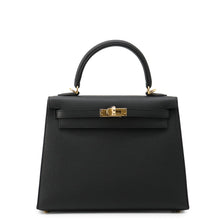 将图像加载到图库查看器中,HERMES Kelly Sellier Black Epsom Size 25