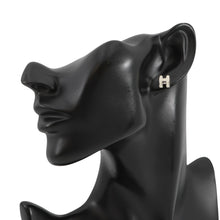 Load image into Gallery viewer, HERMES Pop Ash Earrings Size Mini White Metal