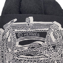将图像加载到图库查看器中,HERMES Twilly Merveilleuse Lantern Black/White Silk100%