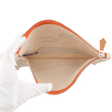 Load image into Gallery viewer, HERMES Flat Pouch Ta-la-Banane Yellow/Blue Cotton100% Size PM