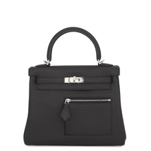 Load image into Gallery viewer, HERMES Kelly Colormatic Black Swift Leather Size 25