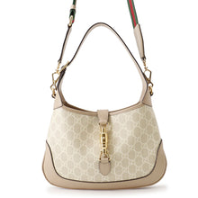 Load image into Gallery viewer, GUCCI Jackie1961 GG Supreme Shoulder Bag Beige678843 PVC Leather