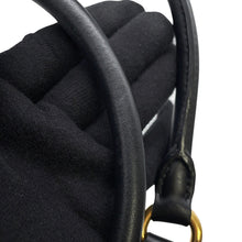 Load image into Gallery viewer, PRADA Logo jacquard 2WAY Tote Bag Black1BA579 Canvas Leather