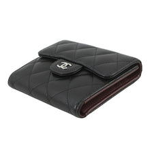 Load image into Gallery viewer, CHANEL Matelasse Classic Small Tri-fold Wallet BlackAP0231 Caviar Leather