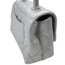 Load image into Gallery viewer, CHANEL Coco Handle 2WAYHandbag SilverAS2215 Caviar Leather Size XXS