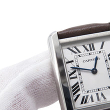 Load image into Gallery viewer, CARTIER Cartier Tank Solo SM H31mm×H24.4mm Stainless Steel Leather Silver DialWSTA0030
