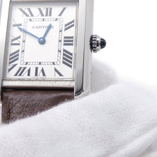 Load image into Gallery viewer, CARTIER Cartier Tank Solo SM H31mm×H24.4mm Stainless Steel Leather Silver DialWSTA0030