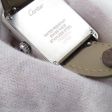 Load image into Gallery viewer, CARTIER Cartier Tank Solo SM H31mm×H24.4mm Stainless Steel Leather Silver DialWSTA0030