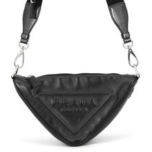 Load image into Gallery viewer, PRADA Triangle Shoulder Bag Black1BH190 Leather