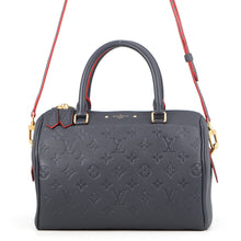 将图像加载到图库查看器中,LOUIS VUITTON Speedy Bandouliere Marine RougeM43501 Monogram Empreinte Leather Size 25