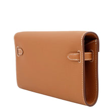 Load image into Gallery viewer, HERMES Kelly wallet long to go Gold Epsom