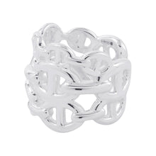 将图像加载到图库查看器中,HERMES Chaine d'Ancre Anchene Ring Size GM/51/#11 SV925