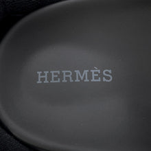 Load image into Gallery viewer, HERMES Shipley Sandals Etoupe/Black Epsom Rubber Size 37