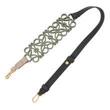 将图像加载到图库查看器中,LOEWE Anagram Shoulder Strap Green/BlackC821317X01 Calf Leather