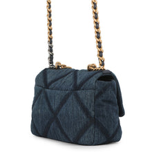 将图像加载到图库查看器中,CHANEL 19 ChainShoulder Bag BlueAS1160 Denim