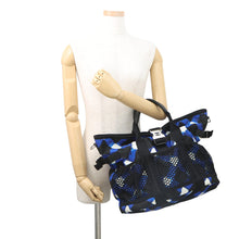 将图像加载到图库查看器中,CHANEL Airline Shoulder Bag Blue/White/Black Nylon