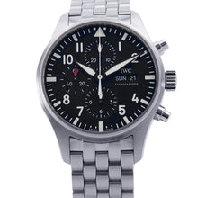 Load image into Gallery viewer, IWC Pilot's Watch Chronograph W43mm Stainless Steel Black DialIW377710