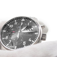 Load image into Gallery viewer, IWC Pilot's Watch Chronograph W43mm Stainless Steel Black DialIW377710