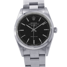 将图像加载到图库查看器中,ROLEX Air-King W34mm Stainless Steel Black Dial14000