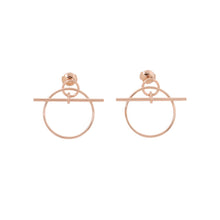 将图像加载到图库查看器中,HERMES Echappee Loop Earrings Size PM 18K Pink Gold