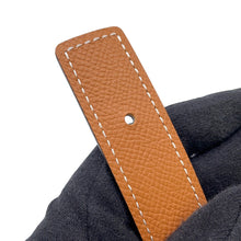 Load image into Gallery viewer, HERMES KohlBaroque Belt Size 31.5" Black/Gold Epsom Box Calf Leather