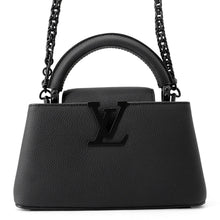Load image into Gallery viewer, LOUIS VUITTON Capucines EW All BlackM23955 MattCalf Leather Size MINI